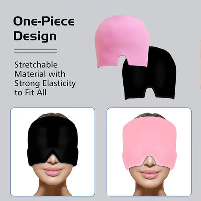 Gel Cold Headache Ice Cap Migraine Relief Pressure Relaxation Pain Head Heat Treatment Eye Mask Stress Pain Relief Sleep Tool