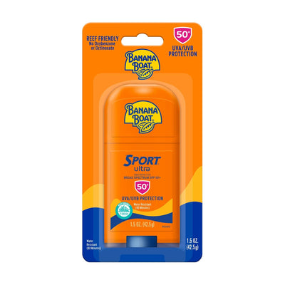 Sport Ultra SPF 50 Sunscreen Lotion 8Oz & Sport Ultra Reef Friendly Stick SPF 50 1.5Oz Sun Protection