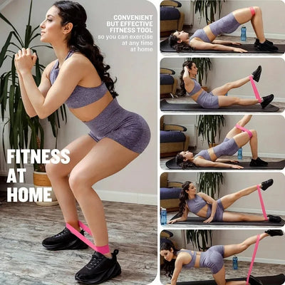 5Pcs Fitness Elastic Band Resistance Band Yoga Exercise Training Gym Fitness Sports Ring Sports Crossfit Resistance Bands