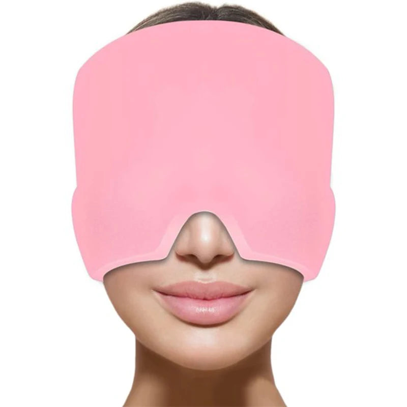 Gel Cold Headache Ice Cap Migraine Relief Pressure Relaxation Pain Head Heat Treatment Eye Mask Stress Pain Relief Sleep Tool