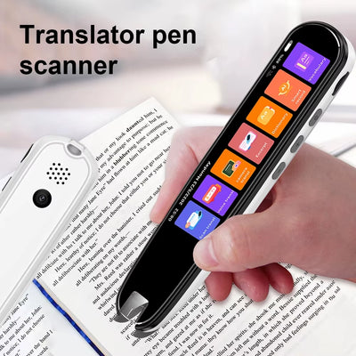 MD04 Smart AI Scan Pen BT Translator Voice Multi 134 Languages Support 3.38 Inch Touch Screen Photo Offline Record Translation