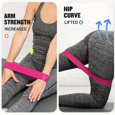 5Pcs Fitness Elastic Band Resistance Band Yoga Exercise Training Gym Fitness Sports Ring Sports Crossfit Resistance Bands