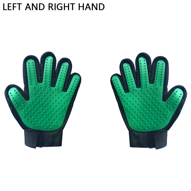 2Pcs Cat Grooming Glove for Cats Wool Glove Pet Hair Deshedding Brush Comb Glove for Pet Dog Cleaning Massage Glove for Animal