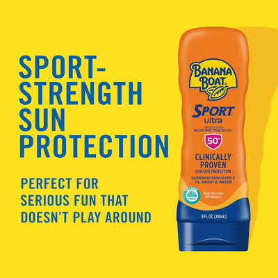 Sport Ultra SPF 50 Sunscreen Lotion 8Oz & Sport Ultra Reef Friendly Stick SPF 50 1.5Oz Sun Protection