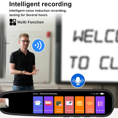 MD04 Smart AI Scan Pen BT Translator Voice Multi 134 Languages Support 3.38 Inch Touch Screen Photo Offline Record Translation
