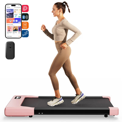 Walking Pad under Desk Treadmill 2 in 1 Portable Treadmill with Remote Control LED Display 2.5HP Walkingpad for Home&Office
